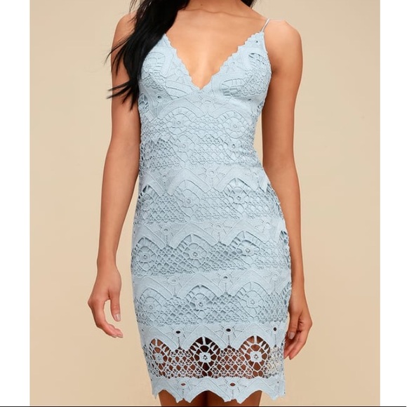 lulus blue lace dress